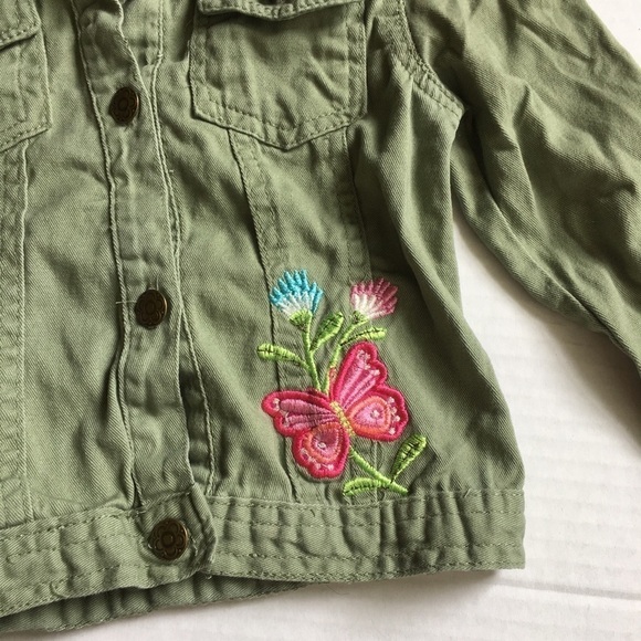 Nannette Kids Embroidered Green Jacket. P/A859/3 - Picture 5 of 8